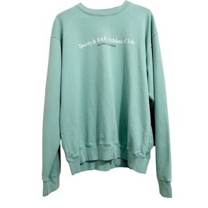 Sporty & Rich Athletic Club Crew Sweatshirt Large